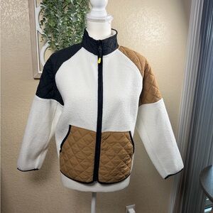Girl  Full Zip Colorblock Quilted Jacket
